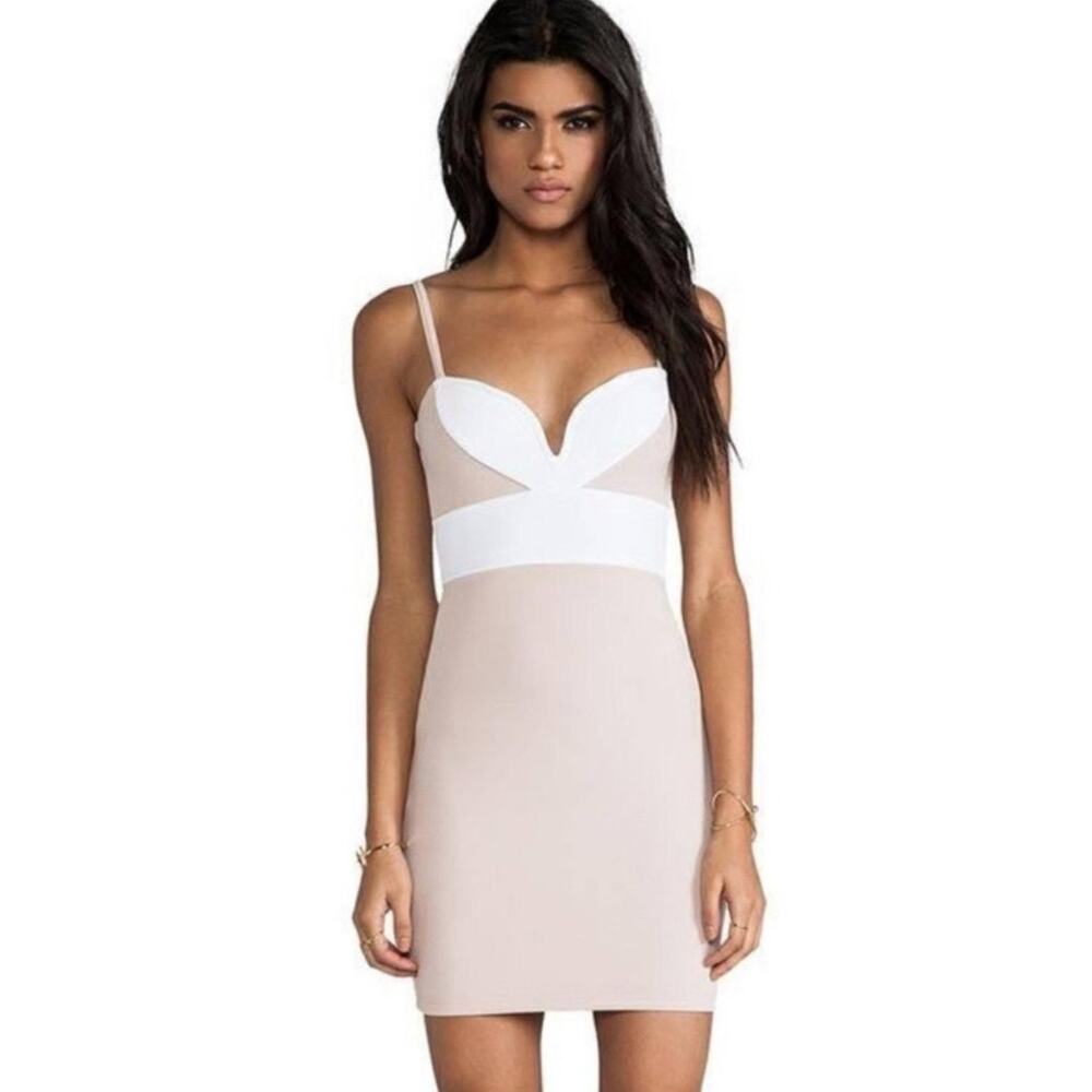 Nookie Bonita BodyCon Rubbed Mini‎ Dress Size 6